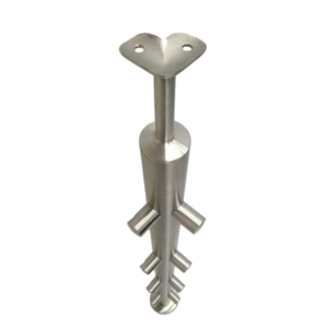 Słupek Narożny Ø 42,4 x 960 mm 2 x 4 Uchwyty Osiowe Ø 12 mm AISI 304 Balustrada Poręcz